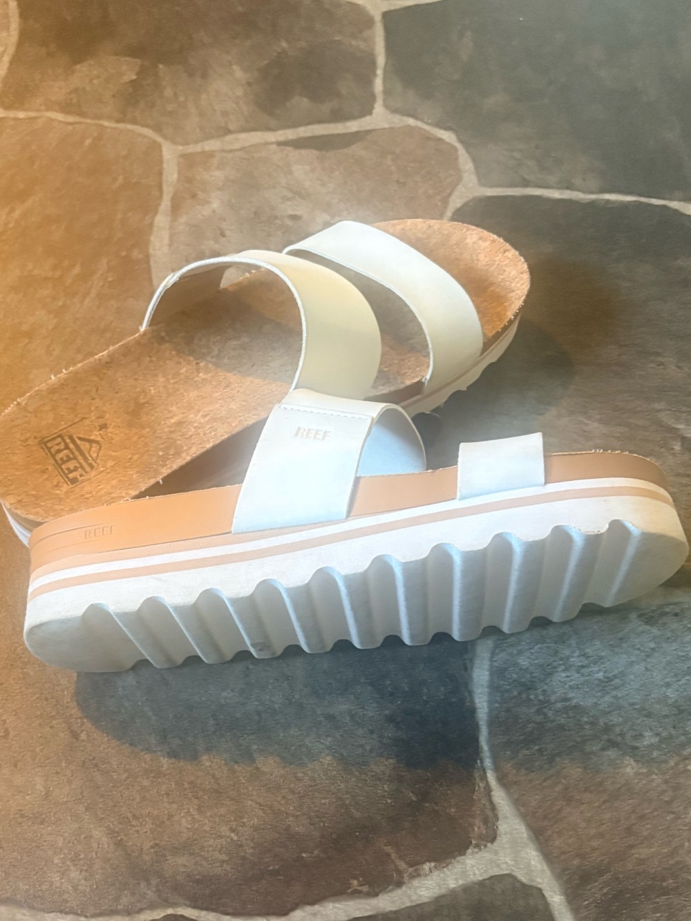 Reef Cushion Vista Hi Double Strap Slide Sandals - Picture 7 of 9